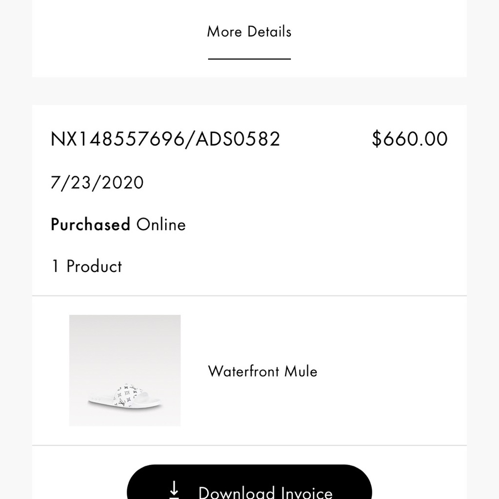 100% Authentic Louis Vuitton Monogram White Hologram Slides 🤍🤍 - Picture 15 of 15